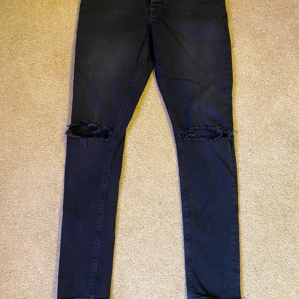 Men’s ASOS Ripped Skinny Jeans 30” x 30”